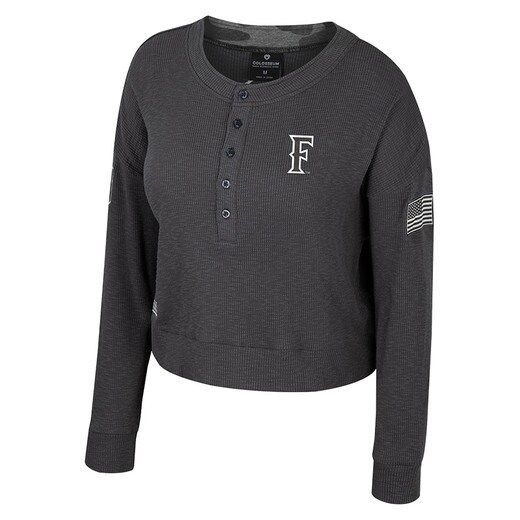 Colosseum Operation Hat Trick CSUF Booyah Thermal Henley - Charcoal